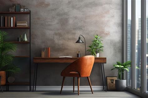 Modern office photos background and copy space | Premium AI-generated image