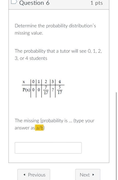 Image result for Finding Probability Missing Number