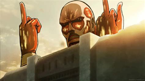 Titan Middle Finger Attack On Titan Live Wallpaper - MoeWalls