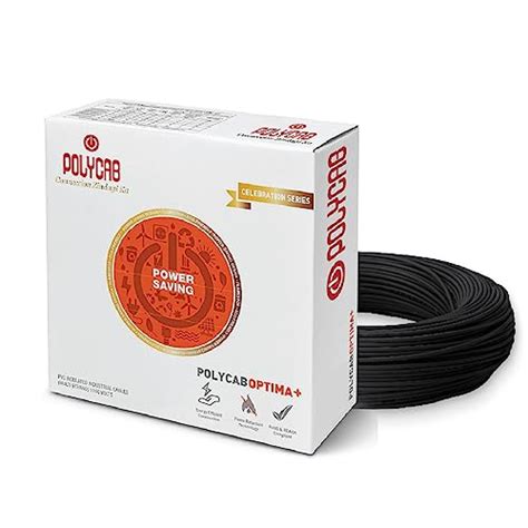Polycab Optima Plus 1 SQ-MM, 90 Meters PVC Insulated Copper Wire Single ...