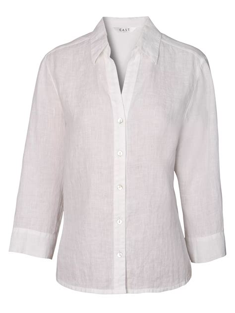 white linen blouse