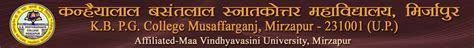 K.B. Postgraduate College, Musaffarganj, Mirzapur