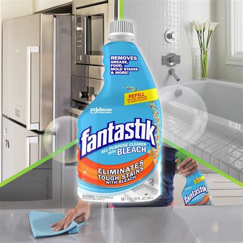 Buy Fantastik All-Purpose Cleaner with Bleach, Refill Bottle, Fresh ...