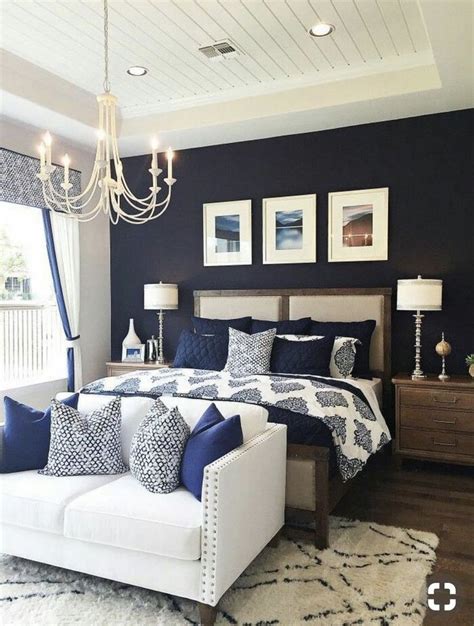 bedroom ideas navy and gold