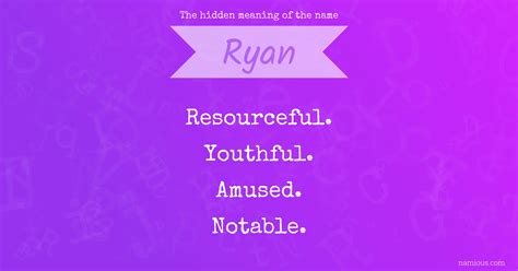 The hidden meaning of the name Ryan | Namious