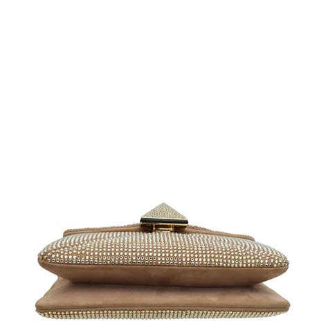 Valentino Nude "One Stud" Crystal Chain Flap Bag – THE CLOSET