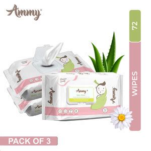 Ammy Soft Cleansing Baby Gentle Wet Wipes with Lid Enriched with Aloe ...