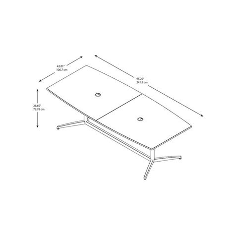 Bush Business Furniture Conference Tables Gray-Person Conference Table ...