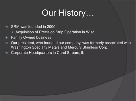 Specialty Rolled Metals | PPTX