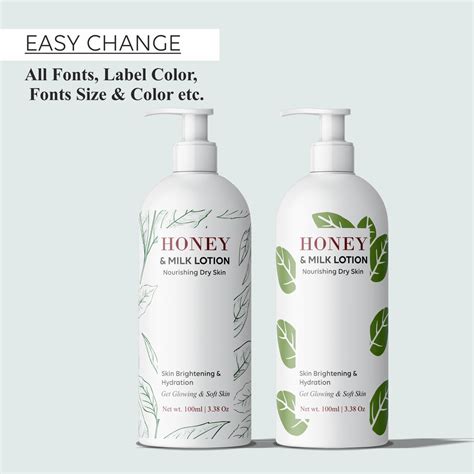 Editable Cosmetic Label Templates, CANVA, Editable Body Product Labels ...