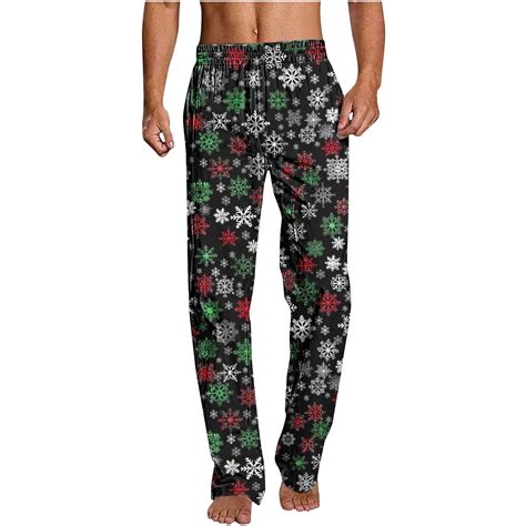 Aloohaidyvio Christmas Pajama Pants Mens PJ Pajama Pants Bottoms Fleece ...