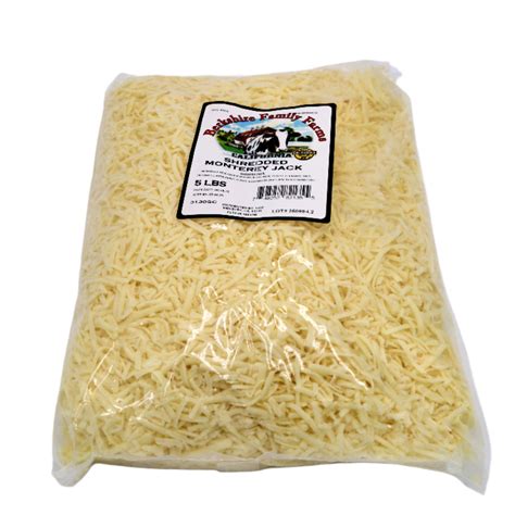 Shredded Monterey Jack Cheese, 5 lb – Hollandia Foods