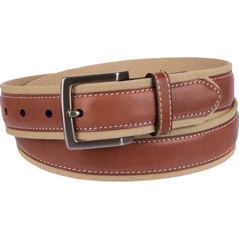 Tommy Bahama Leather Overlay Canvas Belt | Belts | Clothing & Accessories | Shop The Exchange