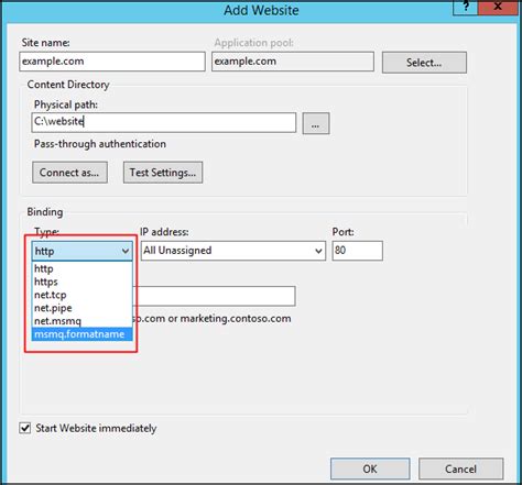 How to Add Website in IIS - Diadem Technologies : Support Knowledgebase