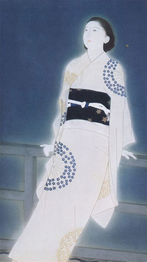 北野恒富 / 星（夕空） Kitano Tsunetomi - Hoshi(Yuzora) 1080x1920 | 北野恒富, 日本画, 星