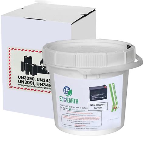 Buy Lead Battery Recycling Kit - 2.0 Gallon Battery Recycling Pail ...