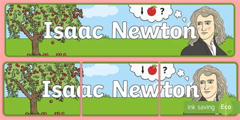 Isaac Newton Display Banner