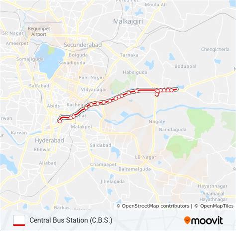 tsrtc Route: Schedules, Stops & Maps - Central Bus Station (C.B.S ...