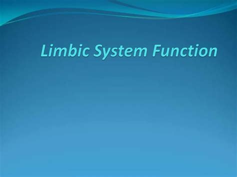 Image result for Limbic System Function Animation