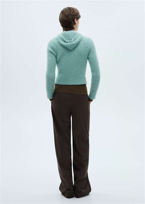 Faux-fur hooded sweater - Women | MANGO Pakistan