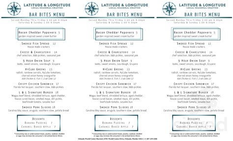 Latitude & Longitude menus in Orlando, Florida, United States