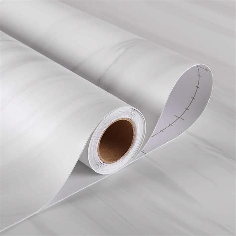 Buy Stickyart24"x160" White Peel and Stick Marble Countertops for ...