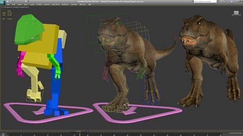 3D Animated Tyrannosaurus Rex Running Rigged | 3D Molier International