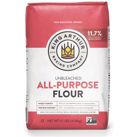 King Arthur Flour All-Purpose Flour Unbleached, 10lb – Walmart ...