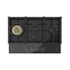 FOTILE Tri-Ring Gas Cooktop 30-in 4 Burners Black Gas Cooktop GLG30401 ...