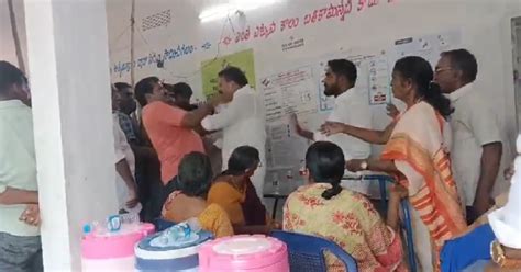 Viral video: MLA slaps voter in polling queue, he retaliates