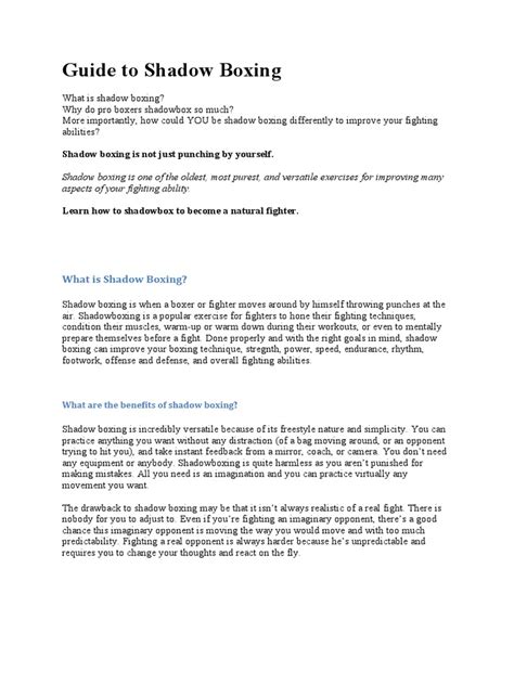 Image result for Shadow Boxing Battles Script PDF