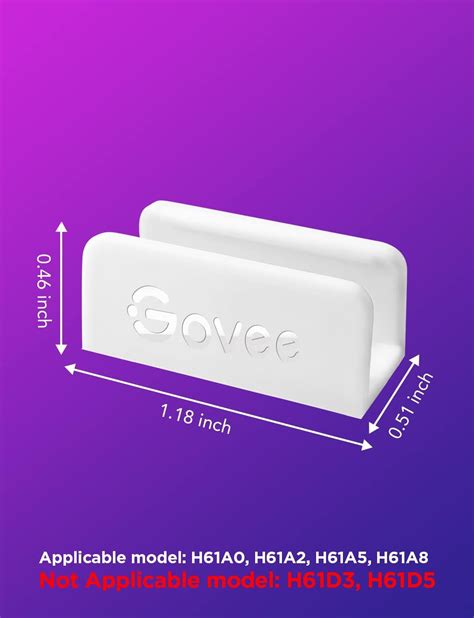 Govee Neon Rope Light Mounting Brackets - WiFi RGBIC India | Ubuy