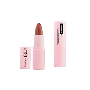 Buy SUGAR POP Matte Lipstick - 04 Caramel (Peachy Brown) – 4.2 gm ...