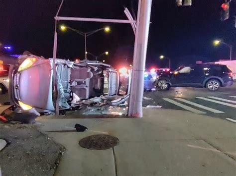 Vehicle Overturns On Sunrise Highway; 1 Person Hospitalized: Police ...