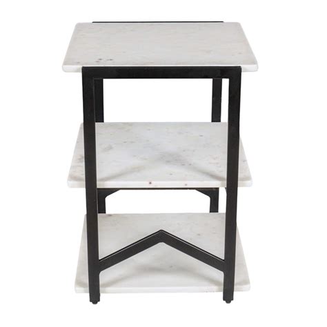 Crosby St. Hendrix Marble Accent Table