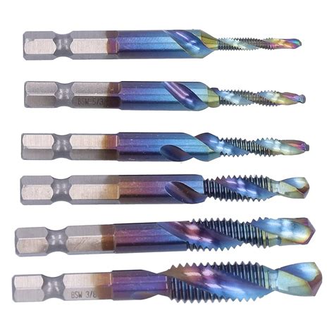 Tap Bit Set, High Hardness Widely Use High Speed Steel Tap Drill Bit ...