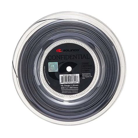 SOLINCO Confidential Tennis String Reel 16L (1.25mm/200m) – Noah Sports