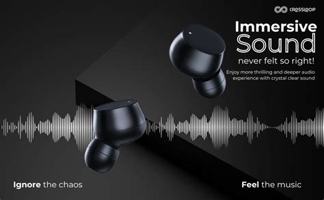 Crossloop Bliss Podz True Wireless Earbuds with Mic, Touch Control ...