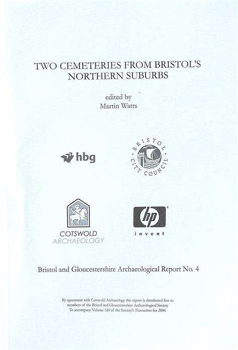 Buy Two Cemeteries from Bristol's Northern Suburbs (Bristol and ...