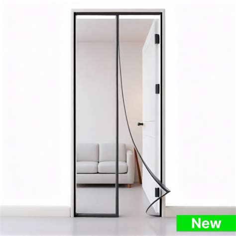 Polyester Magnetic Mosquito Net for Door with Black – TurtleGrip