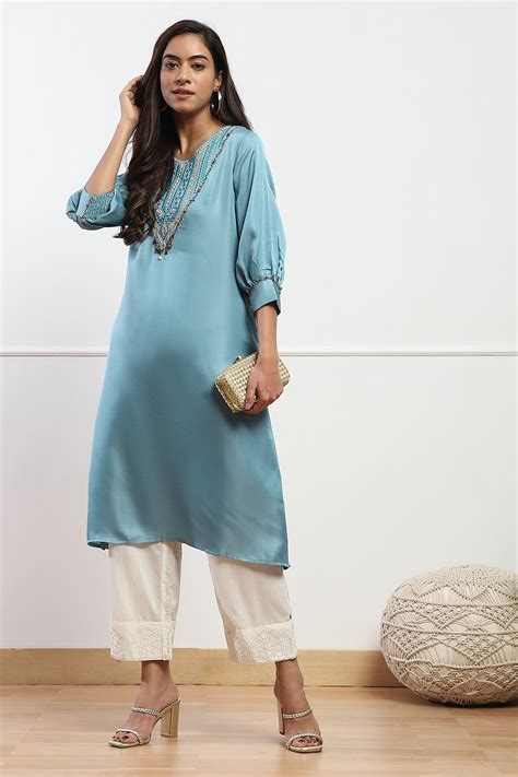 Off White Cotton Regular Solid Palazzo at Biba India