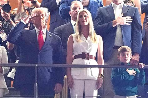 Donald Trump Sits with Daughter Ivanka and Grandson Theodore at 2025 ...