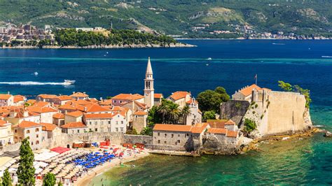 Download wallpaper Beach, The city, House, Bay, Coast, Montenegro ...