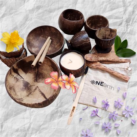 Buy MyOnearth Coconut Shell- Food lover Gift Set Online in India