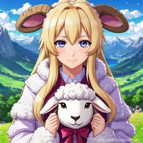 Illyasviel Von Einzbern as a Furry Sheep | Stable Diffusion Online