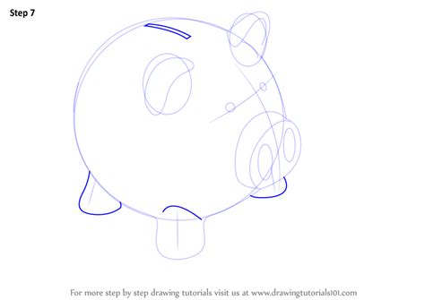 How to Draw a Piggy Bank (Everyday Objects) Step by Step ...