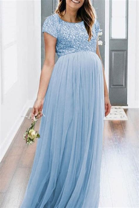 Women Photography Photo Props Fancy Popular Long Maxi Gown Maternity ...