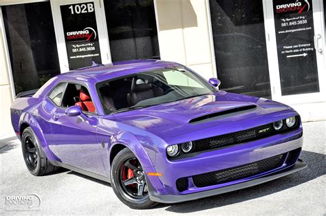 2018 Dodge Challenger SRT Demon SRT Demon PLUM CRAZY PURPLE! DEMONIC RED LEATHER! LOW MILES ...