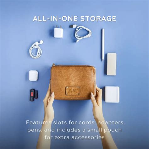 Get Your Personalized Tech Organizer - Brown – The Black Box Co.