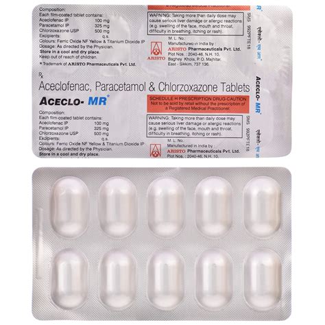 Aceclo MR - Strip of 10 Tablets : Amazon.in: Health & Personal Care